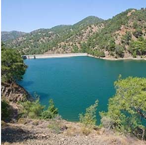 Pomos dam in cyprus