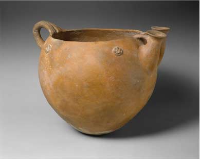 prehistoric clay pot